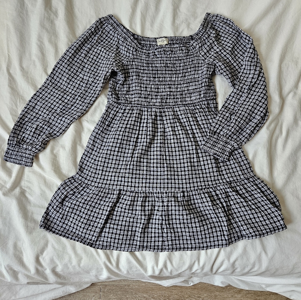 Black and White Checkered Dress
